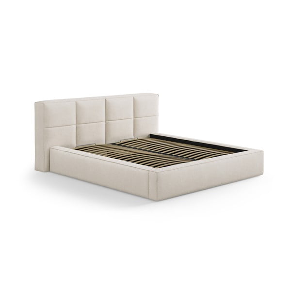 Kreem polsterdatud voodipeats 150,5x100 cm Darren - Micadoni-image-3