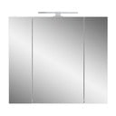 Valge vannitoakapp koos peegliga 76x71 cm - Germania