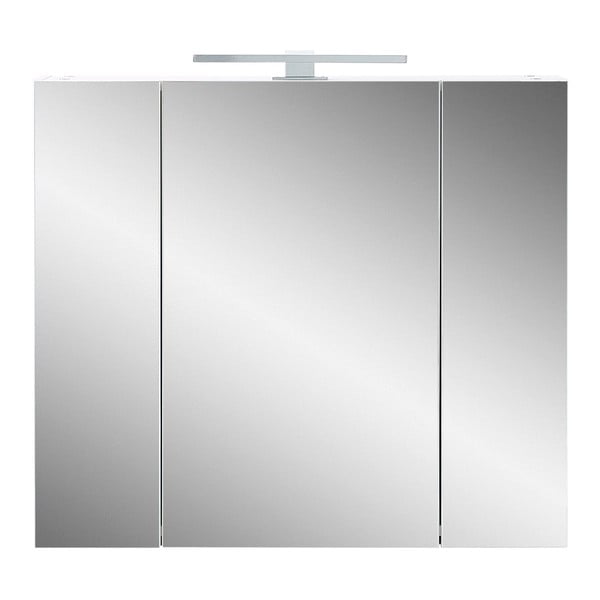 Valge vannitoakapp koos peegliga 76x71 cm - Germania