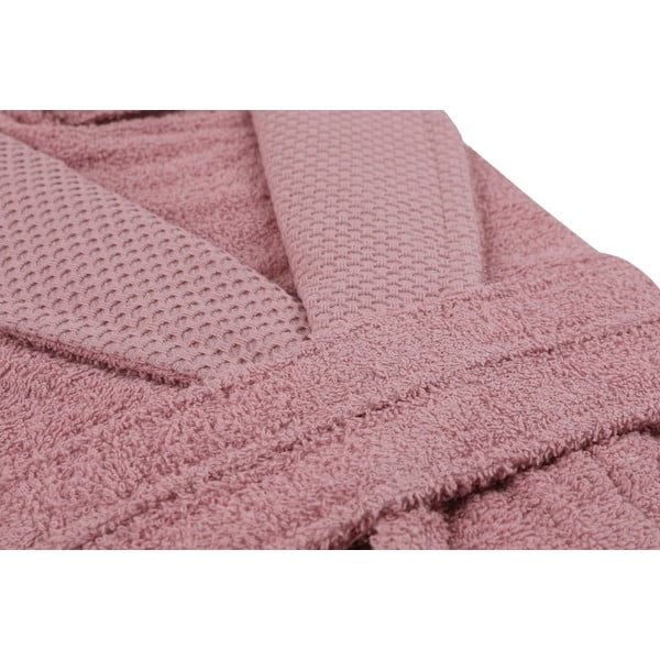 Roosa puuvillane hommikumantel suurus S Cappa - Foutastic-image-1