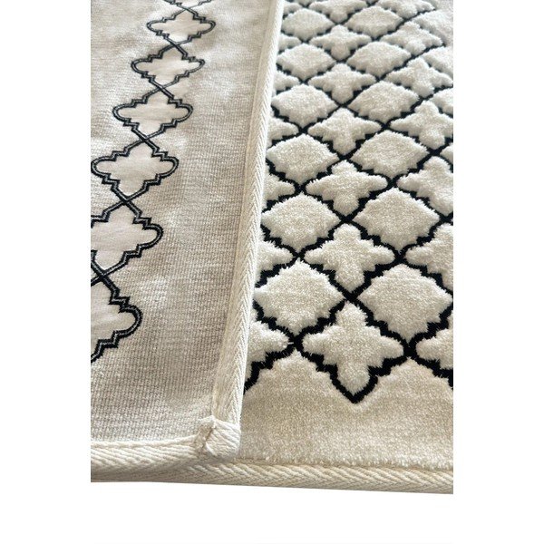 Kreemikad vannitoamatid komplektis 2 tükki 60x100 cm Luxury - Foutastic-image-2