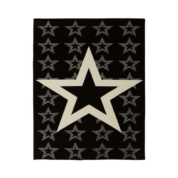Dětský černý koberec Hanse Home Star, 140 x 200 cm