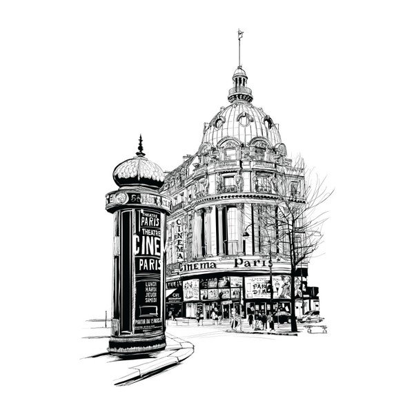 Nástěnná samolepka Ambiance Wall Decal Paris the Racecourse, 85 x 60 cm-image-2