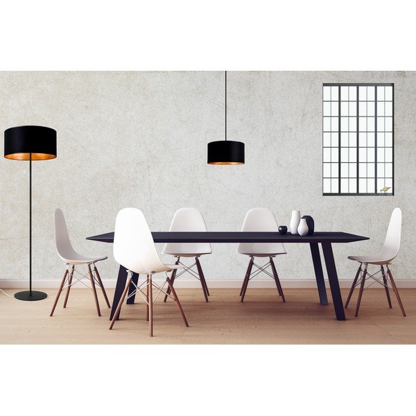 Must rippvalgusti kuldse sisustusega , ⌀ 36 cm Mika - Sotto Luce-image-1