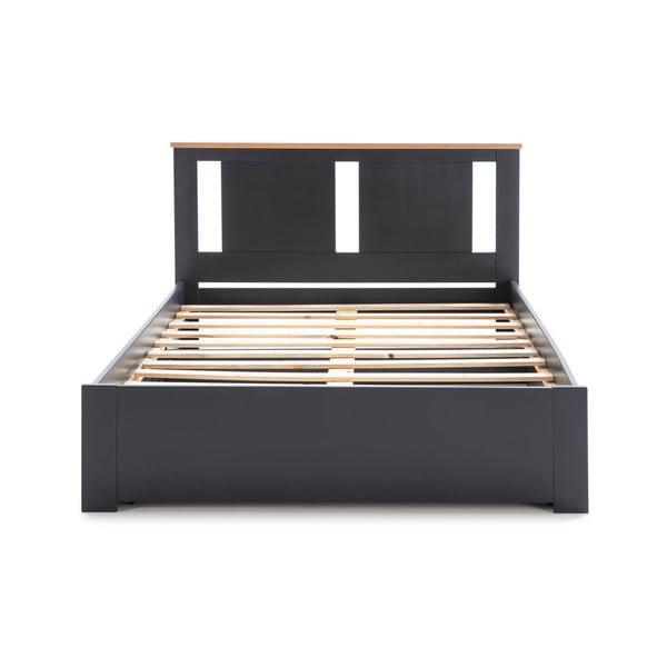 Tumehall kaheinimesevoodi restiga 140x190 cm Enara - Marckeric-image-2