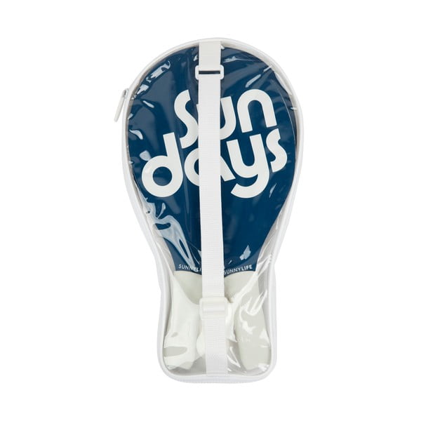 2 rannatenniseväljaku ja pallide komplekt Indigo Nouveau Bleu - Sunnylife-image-1