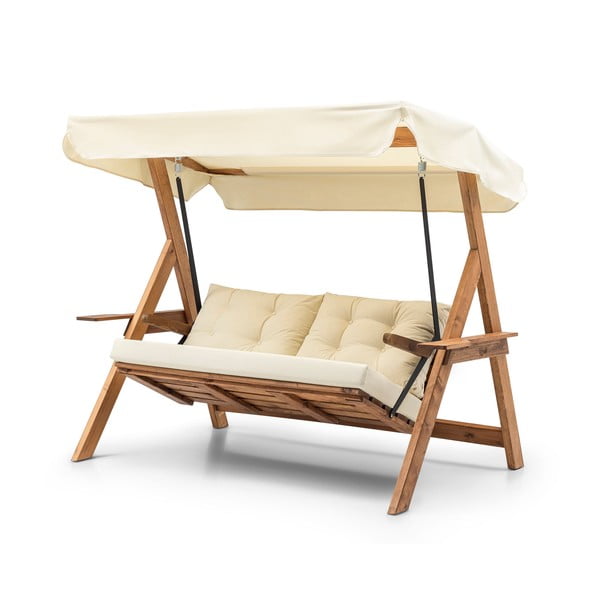 Puidust aiakiik kreem-puiduvärvi Galata - Floriane Garden-image-2