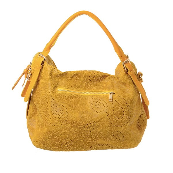 Žlutá kožená kabelka Tina Panicucci Promo
