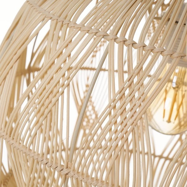 Naturaalset värvi laevalgusti rotangist lambivarjundiga ø 37 cm Natural Way - Casa Selección-image-2