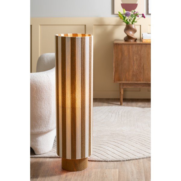 Valge/naturaalsest värvi nöörist põrandalamp (kõrgus 106 cm) Vienna Stripes - Leitmotiv-image-1