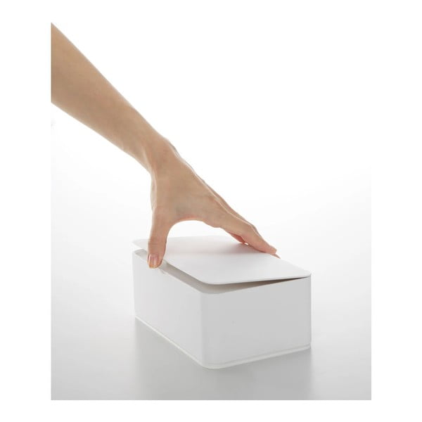 Valge kast märgade salvrätikute jaoks Smart - YAMAZAKI-image-4