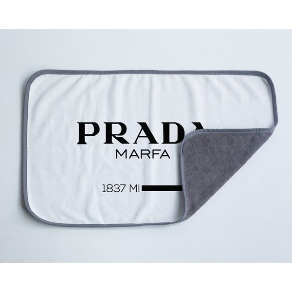Must-valge mikrokiud rätik 45x70 cm Prada - Really Nice Things