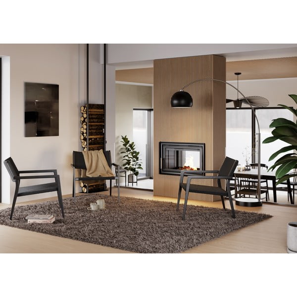 Must kepikangaste kootud tugitool Loop - DAN-FORM Denmark-image-1