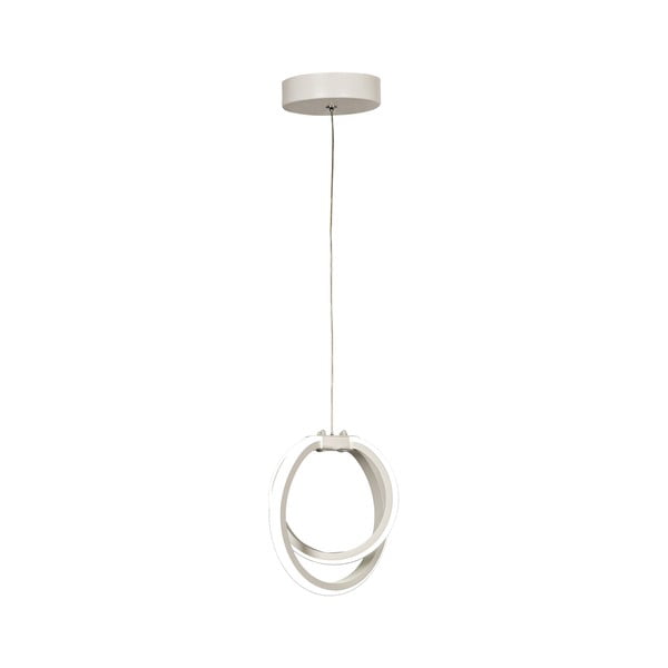 Valge metallist LED rippvalgusti ø 25 cm Sezen - Squid Lighting