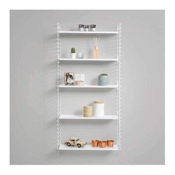 3-korruseline riiul valge riiuliga , laius 70 cm Libro - Metaltex-image-3