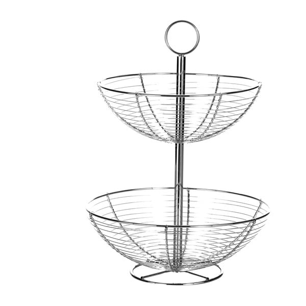 Kahekorruseline metallist statiiv Baker, kõrgus 41 cm - Casa Selección