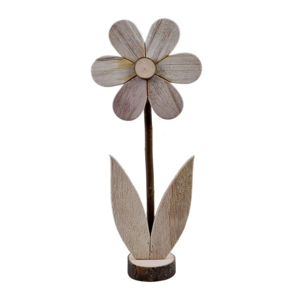 Suur lillekujuline puidust kaunistus Ego Dekor, 16,5 x 39 cm - Ego Dekor