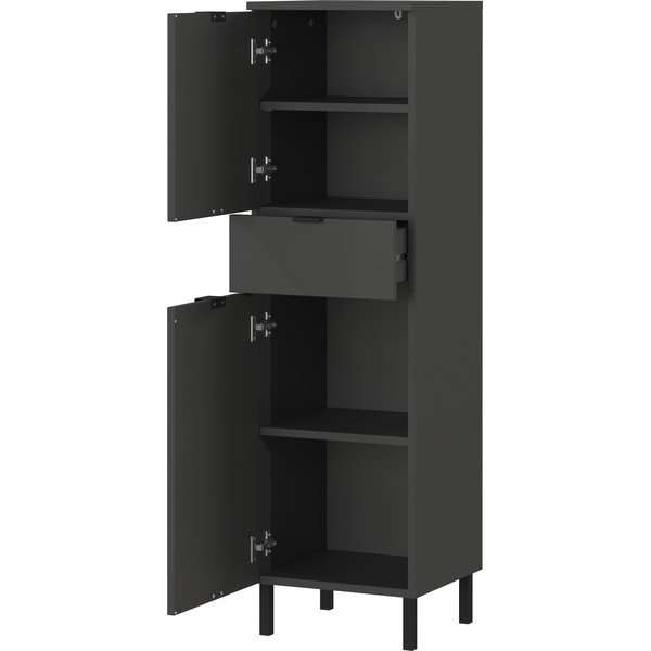 Antratsiitne kõrge vannitoakapp 34x120 cm Arcena - Germania-image-3