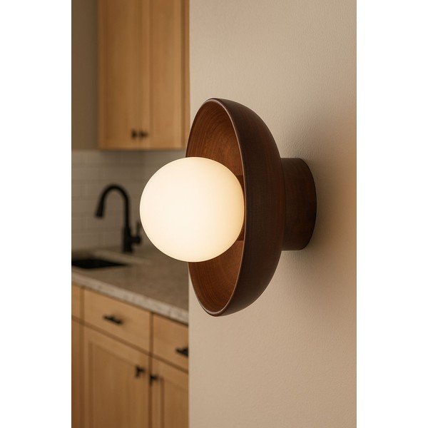 Pruun seinalamp ø 24 cm Elsa - Opviq lights-image-2
