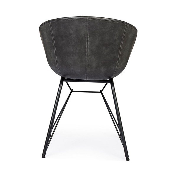 Tumehall polsterdatud söögitool Warhol - Bizzotto-image-4