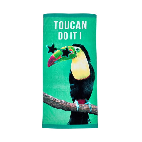 Roheline puuvillane rannarätik 76x160 cm Toucan Do It - Catherine Lansfield