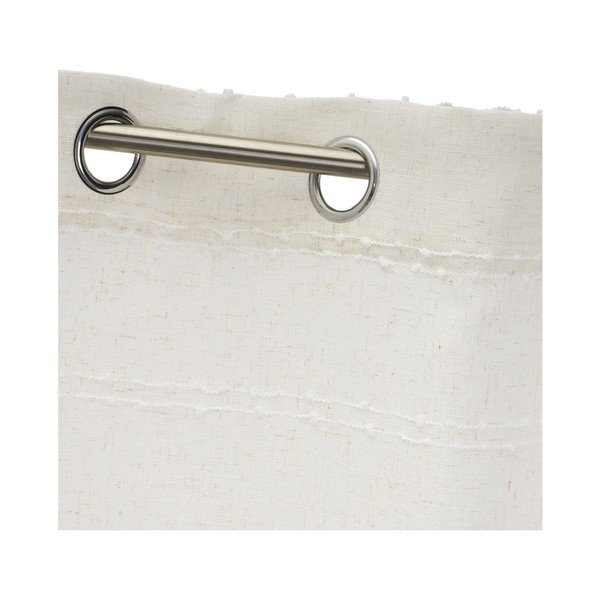 Valge-beež linasegust kardin 140x260 cm Nodes - Casa Selección-image-3