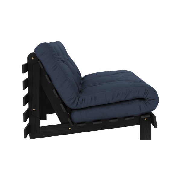 Tumesinine diivanvoodi 160 cm Roots Black Night - Karup Design-image-4