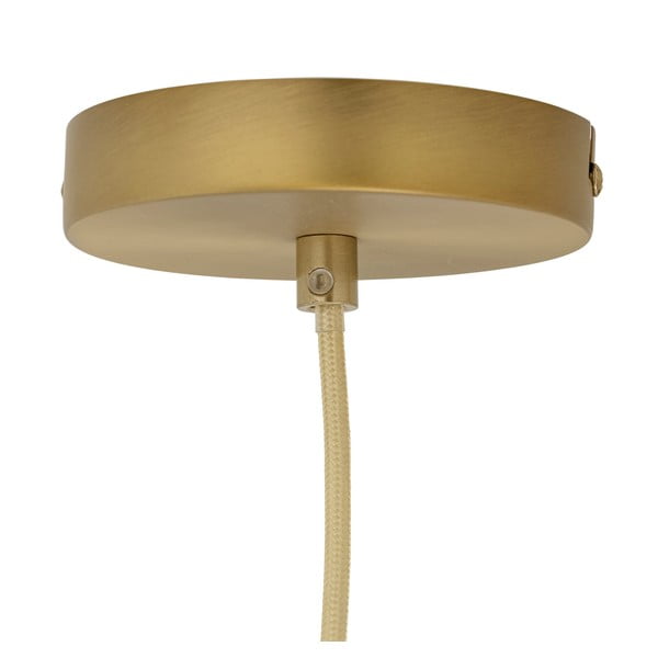 Pruun rippvalgusti klaasist varjuga ø 30 cm Azizi - Bloomingville-image-2