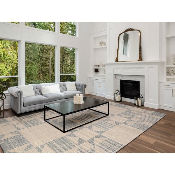 Beež villane vaip 133x190 cm Frotage beige - Agnella-image-1