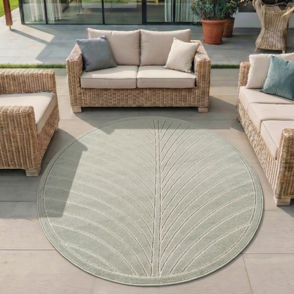 Roheline ümmargune sise- ja õuevaip ø 80 cm Nova 1204 - Ayyildiz Carpets-image-1