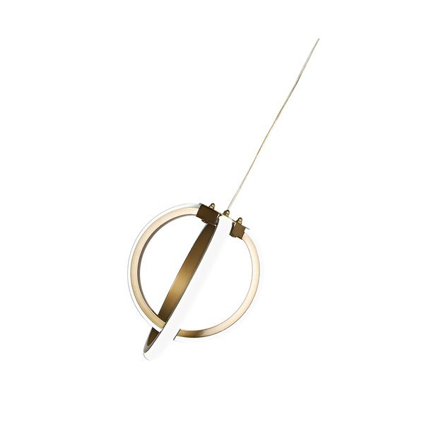Pronksivärvi metallist LED rippvalgusti ø 25 cm Sezen - Squid Lighting-image-2