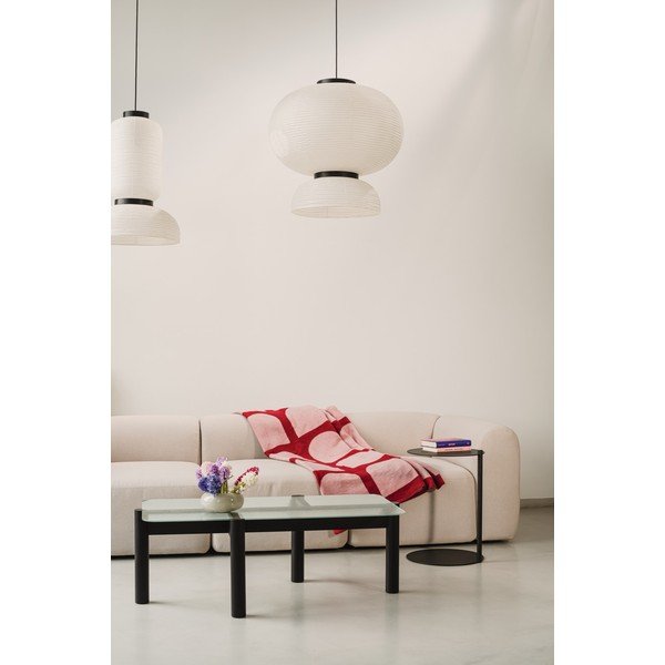 Must kohvilaud klaasist pealispinnaga 55x105 cm Kob - noo.ma-image-2