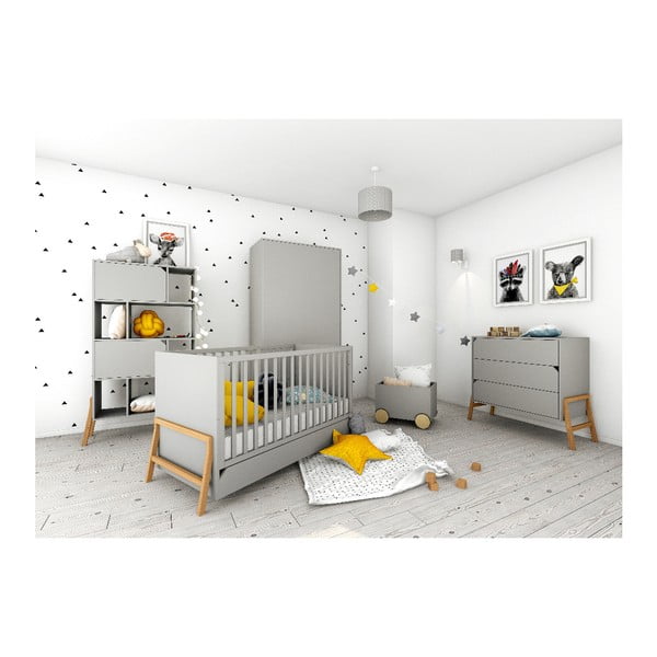 Hall võrevoodi sahtliga , 70 x 140 cm Lotta - BELLAMY-image-2