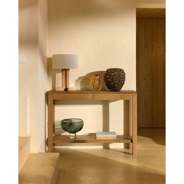 Oranž klaasist käsitöövaas (kõrgus 23 cm) Nicora - Kave Home-image-2