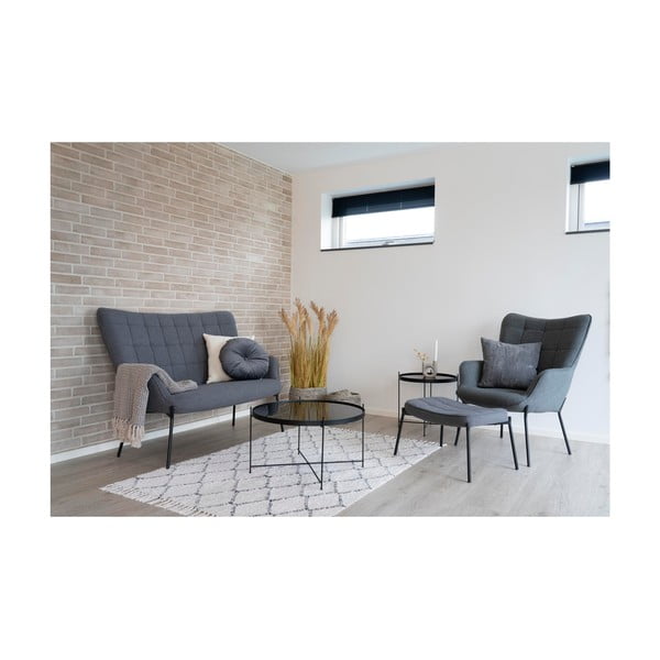 Must ümmargune kohvilaud ø 70 cm Venezia - House Nordic-image-2