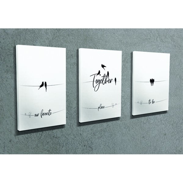 Maalid 3 tk komplektis 30x40 cm - Wallity-image-1