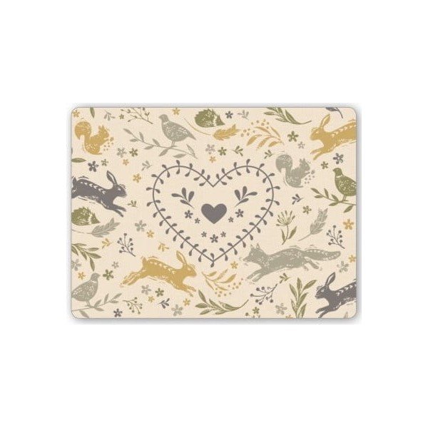 Lauamatid ja klaasialused komplektis  8 tk Woodland – Cooksmart ®-image-1