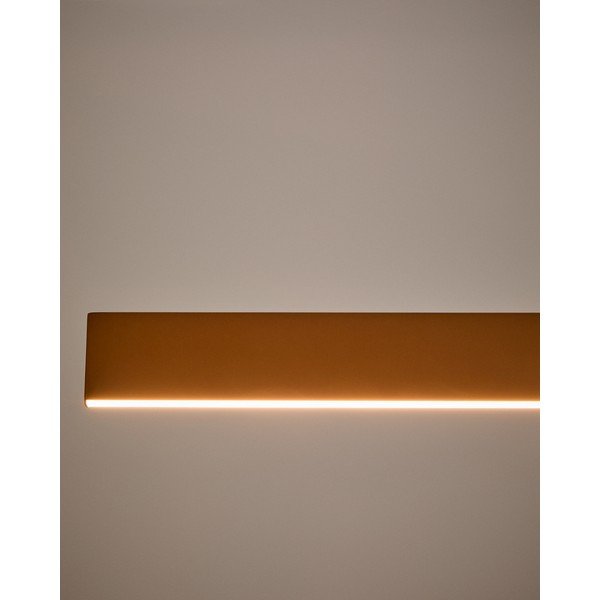 Terrakottapunane LED-rippvalgusti metallist varjuga Boadella - Kave Home-image-2