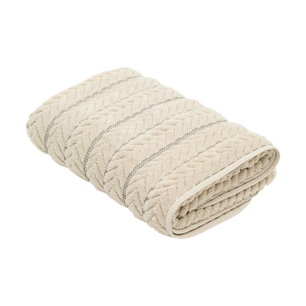 Beež puuvillane froteerätik 90x150 cm Rune - Kave Home