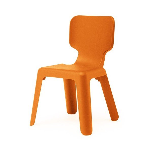 Stohovatelná dětská židle Alma, oranžová-image-1