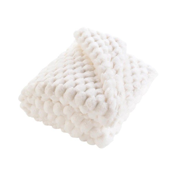 Kreemjas mikroplüüsist tekk 125x150 cm Frosty - douceur d'intérieur