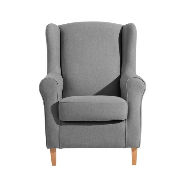 Šedé křeslo ušák Max Winzer Lorris Gray-image-1