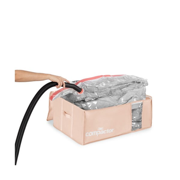 Vaakumplastist riiete hoiukast 65x45x27 cm Pink Edition – Compactor-image-3