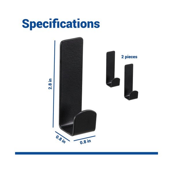 Mustad konksud 2 tk komplektis ilma puurimiseta roostevabast terasest Lizan - Wenko-image-4