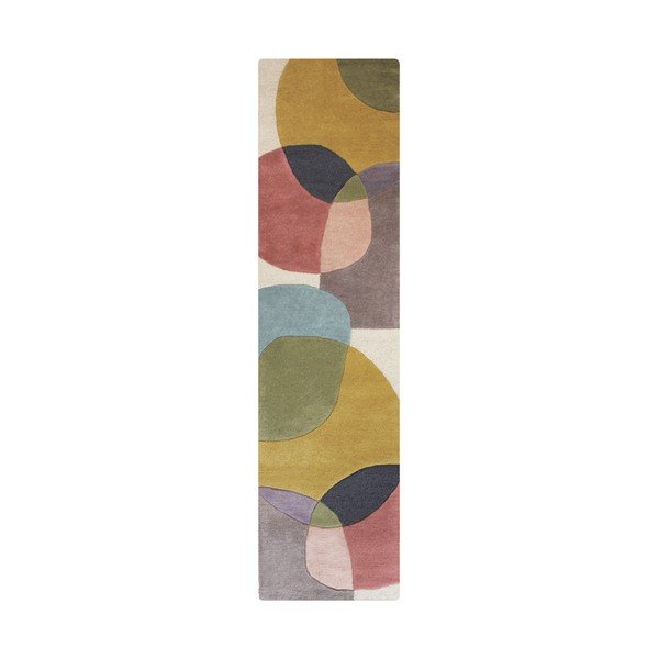 Käsitsi kootud villane vaip 60x230 cm Glow Multi - Flair Rugs