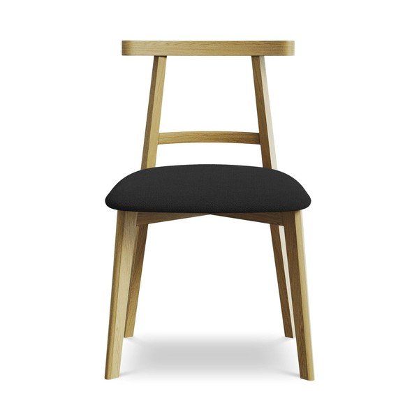 Must täispuidust söögitool Ohelo - Makamii-image-1