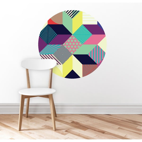 Nástěnná samolepka Abstract Circle, 70x70 cm
