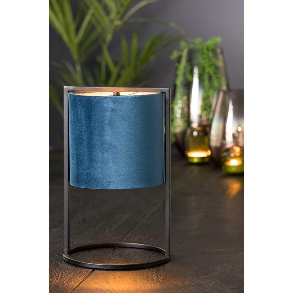 Must-tumesinine laualamp (kõrgus 35 cm) Santos - Light & Living-image-1