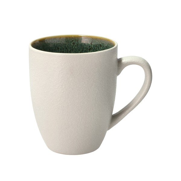 Valge/roheline keraamiline kruus 300 ml White/Green - Bitz