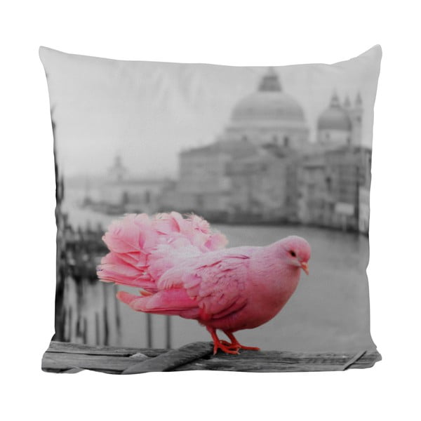 Polštářek Black Shake Pink Dove, 50x50 cm